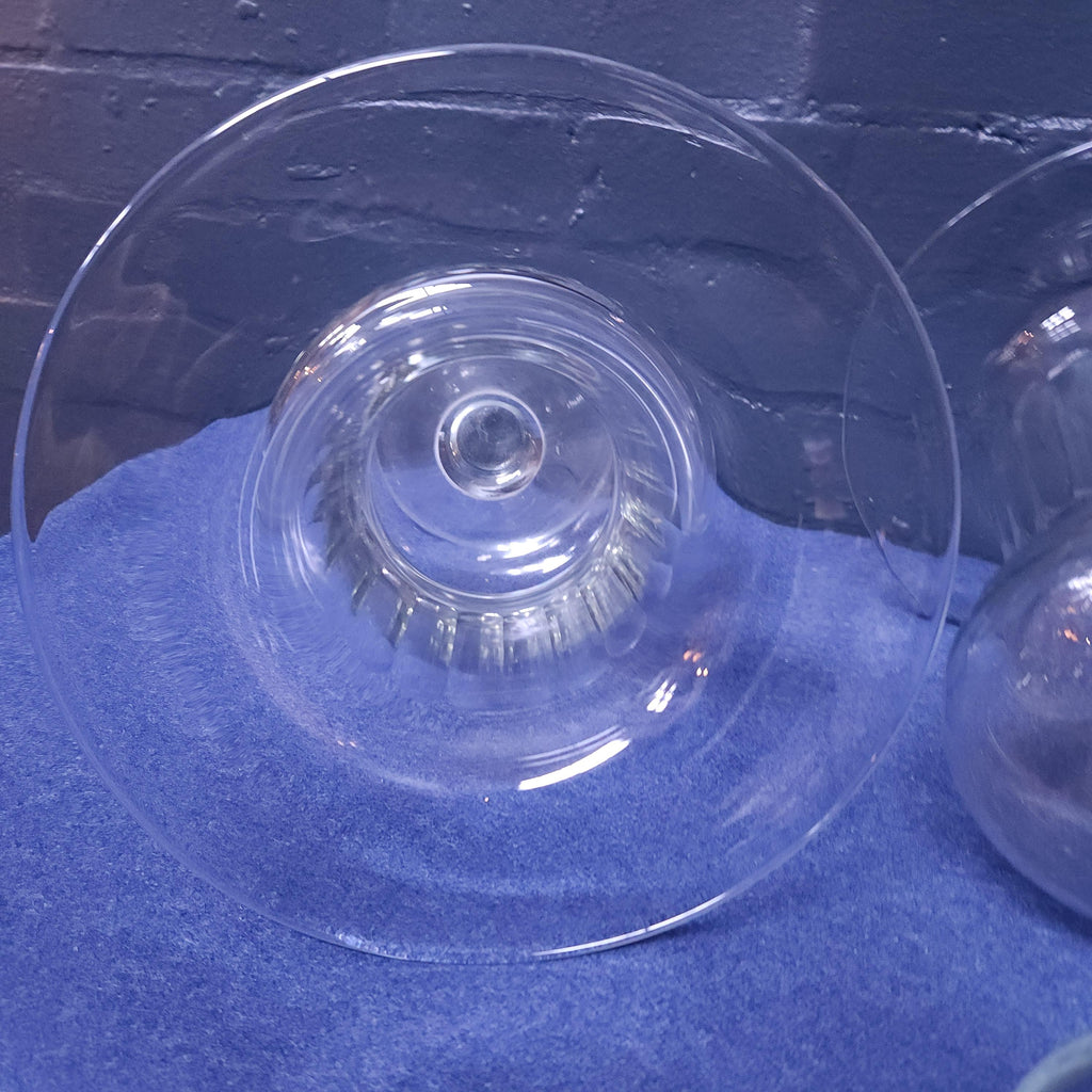 Large Pair 19thC Pedestal Glass Vases