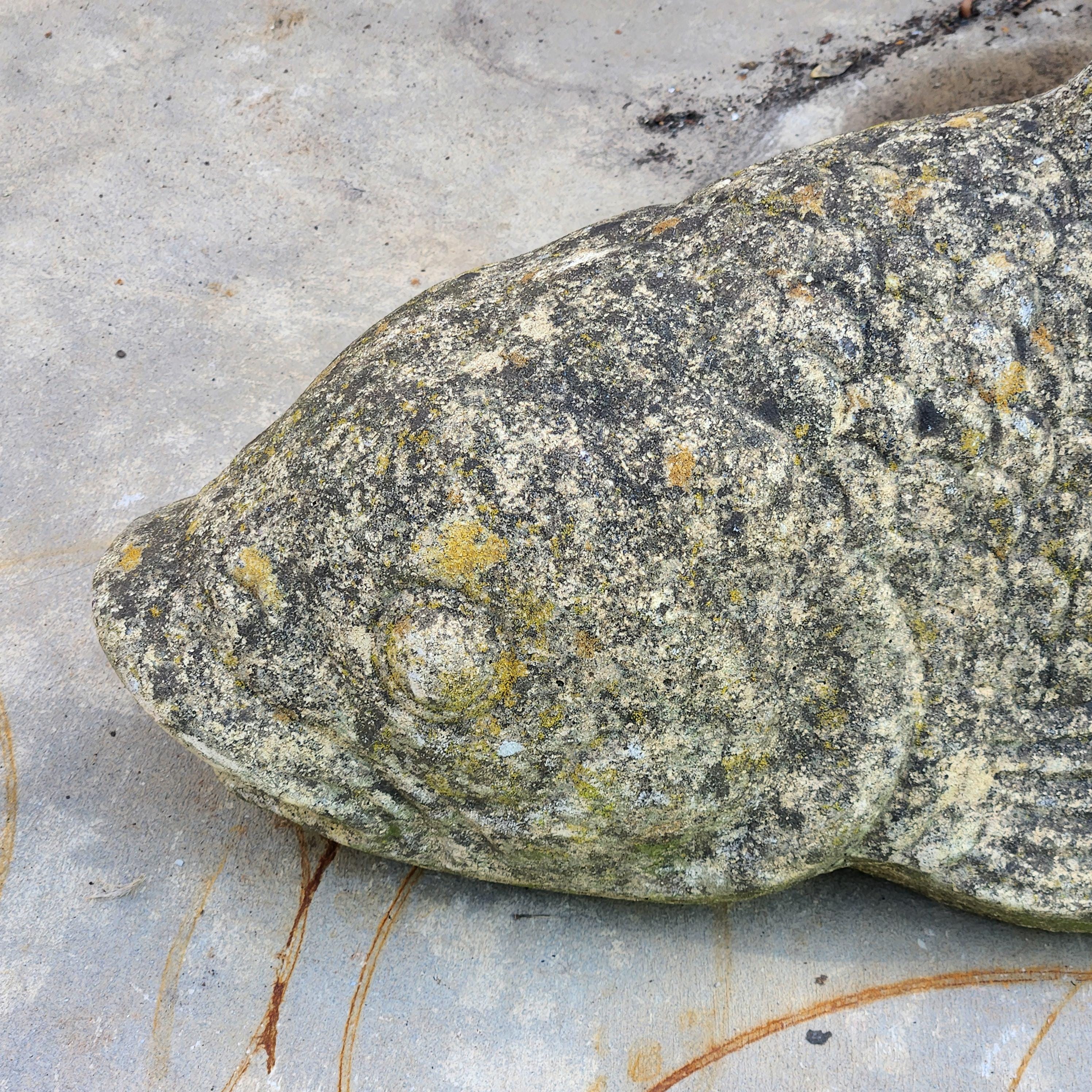 Weathered Koi Carp Water Fountain - Reconstituted Stone