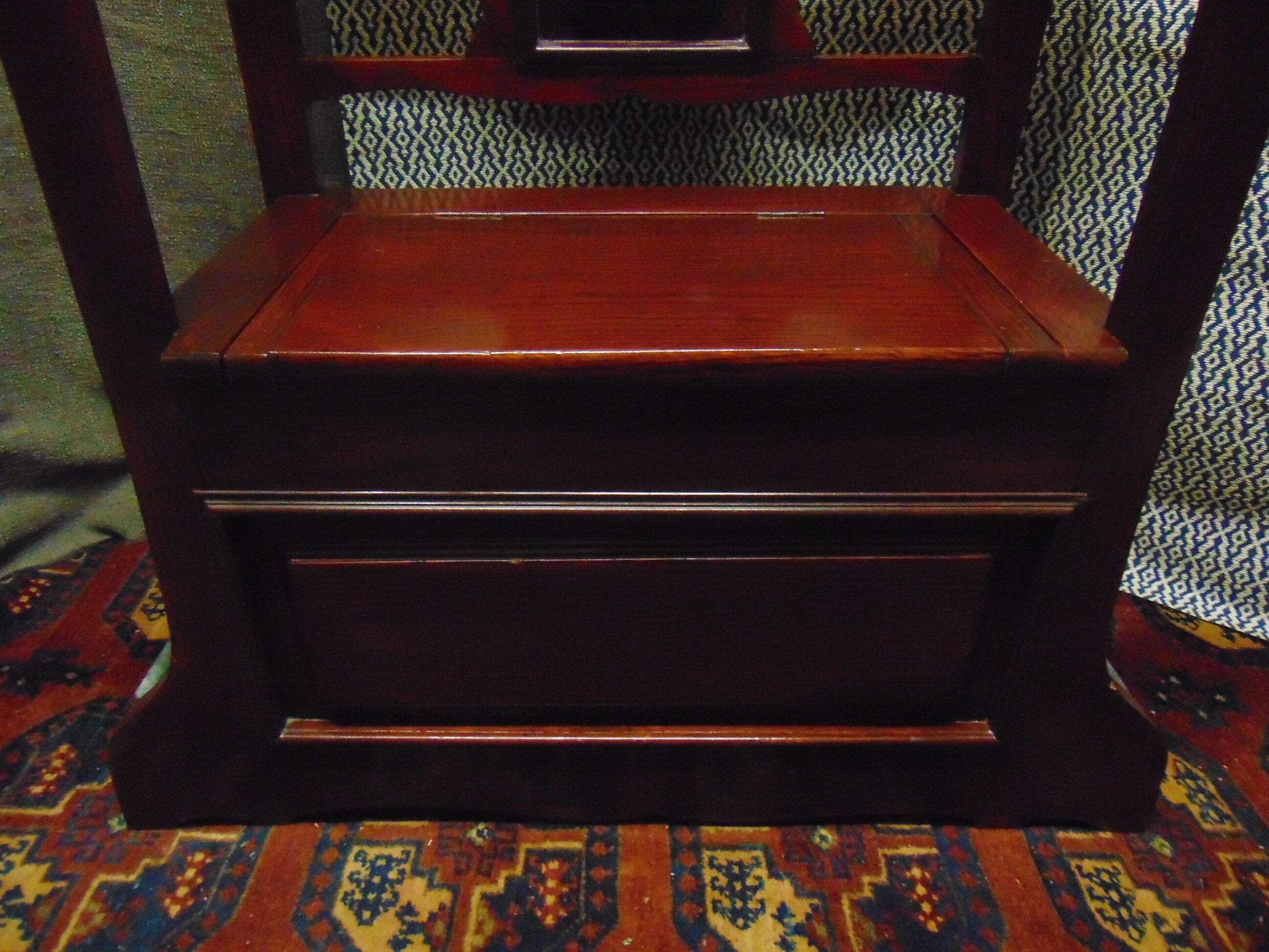 Arts and Crafts Oak Small Hall Settle Stick/Umbrella Stand