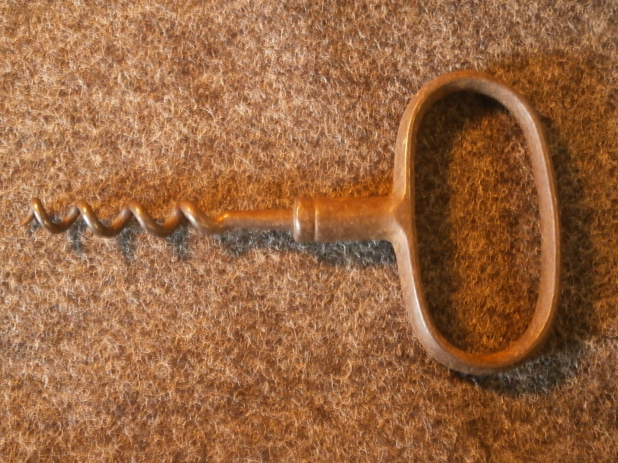 Antique Cast Metal Corkscrew