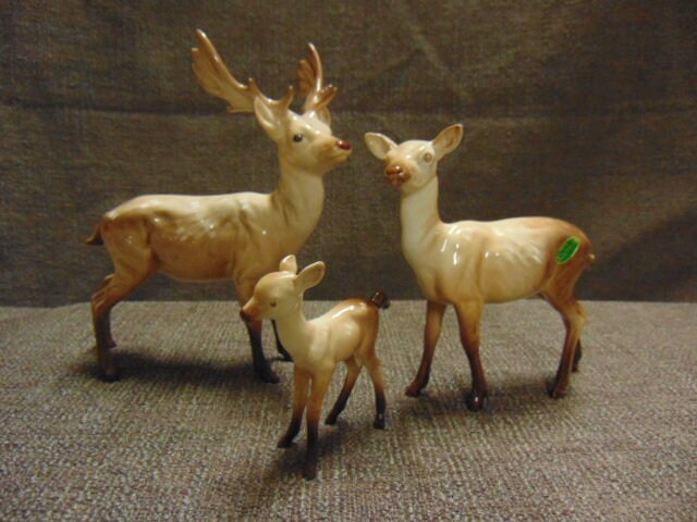 Beswick Deer Family - Stag, Doe and Fawn