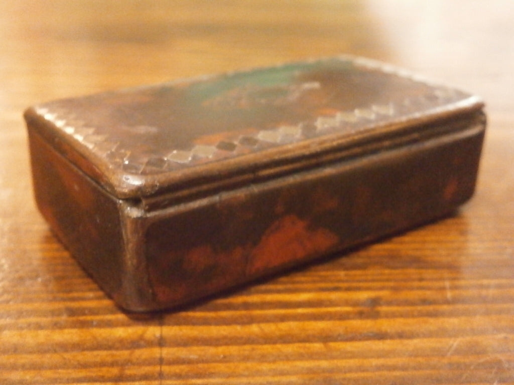 Georgian Paper Mache Snuff Box