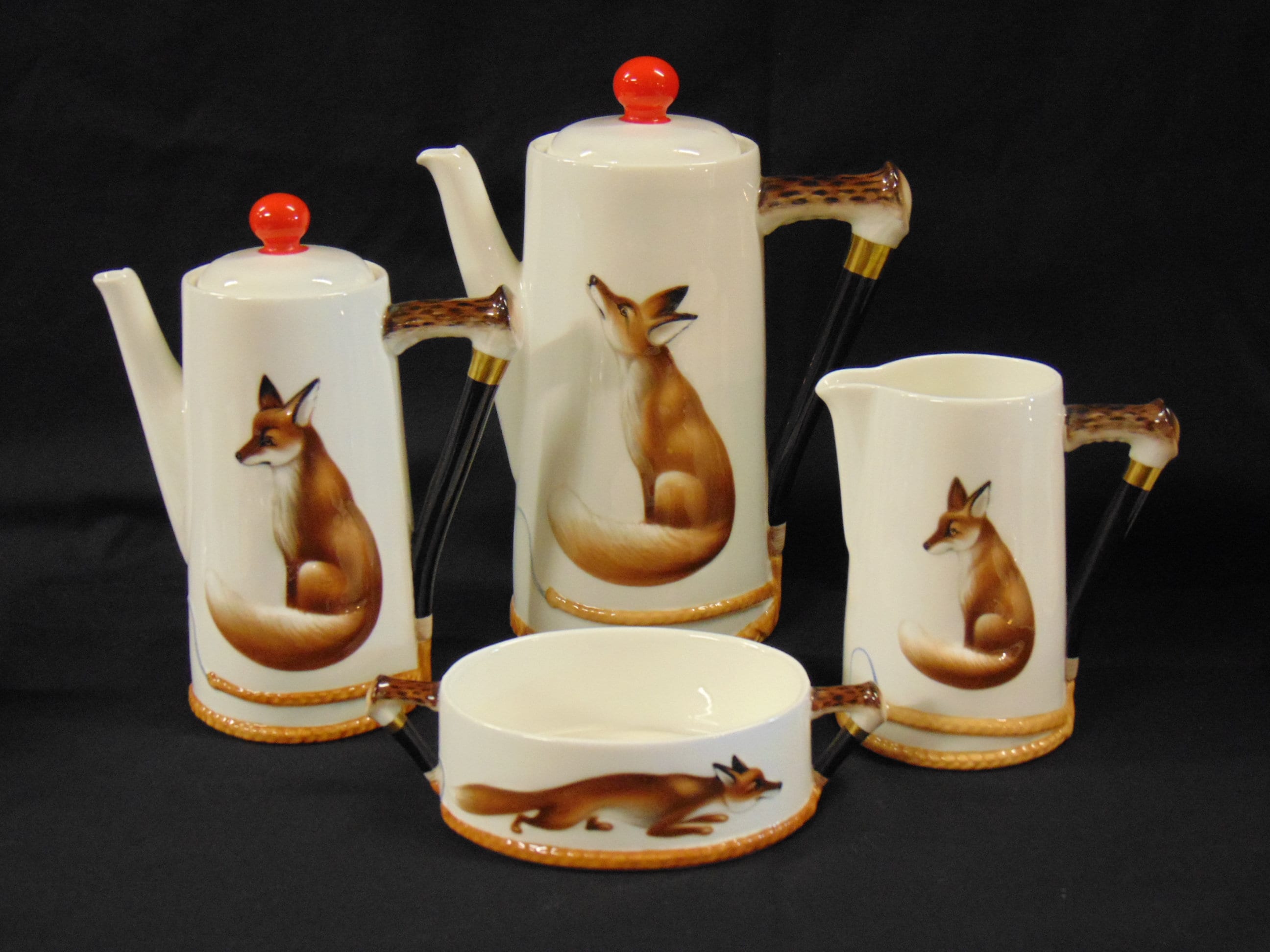 Royal Doulton Reynard The Fox  Complete Coffee Service H4927