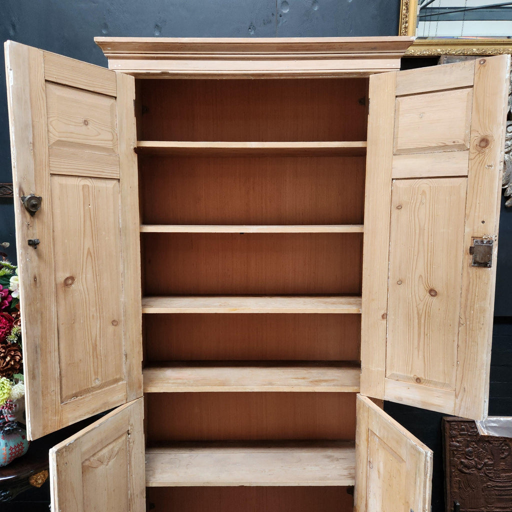 Georgian Stripped Pine Housekeepers Cupboard