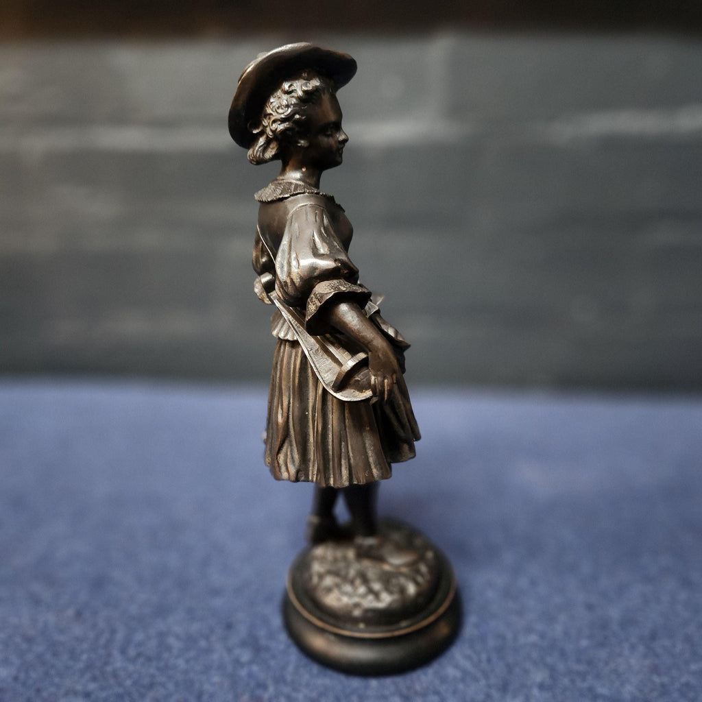 French Bronzed Spelter Figure, Emile Bruchon 1806 - 1895