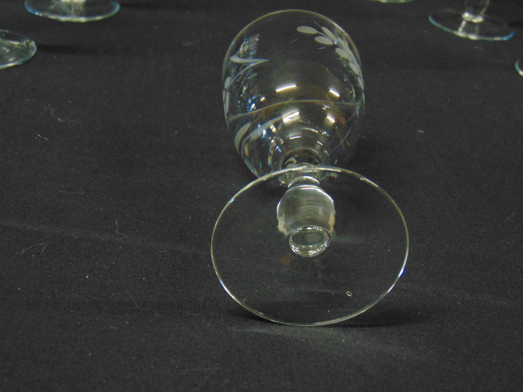 Vintage Sherry/Liqueur glasses X 8