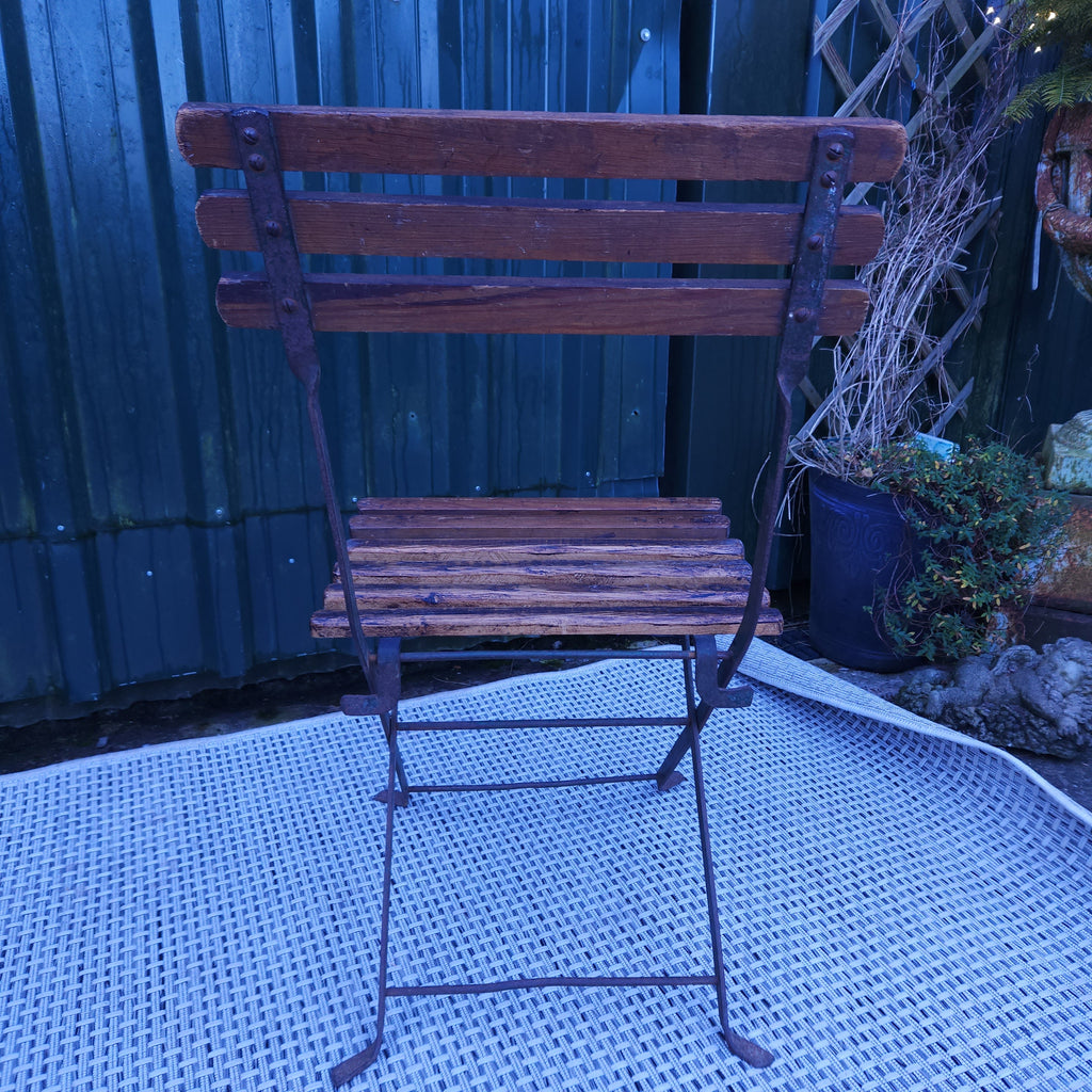 Set 4 Folding Chairs Circa Early 20thC
