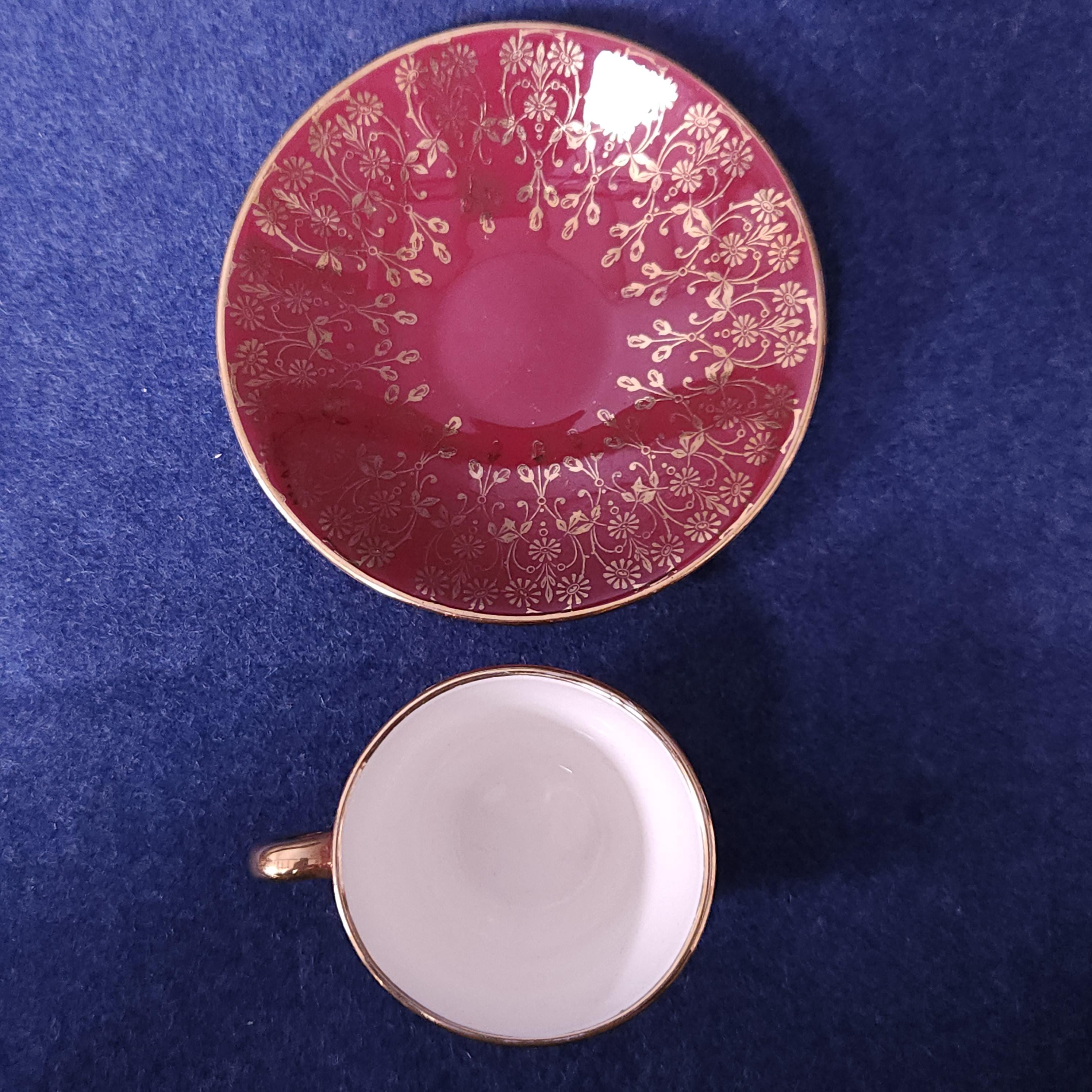 Swinnertons Demitasse Coffee Cup & Saucer, Nestor Vellum Pattern