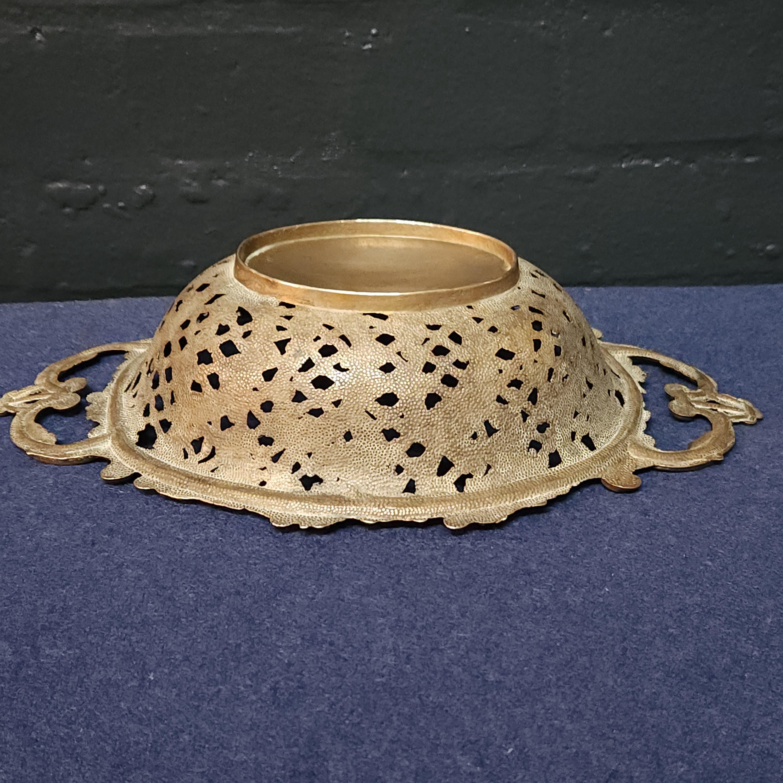 Italian Baroque Brass Basket
