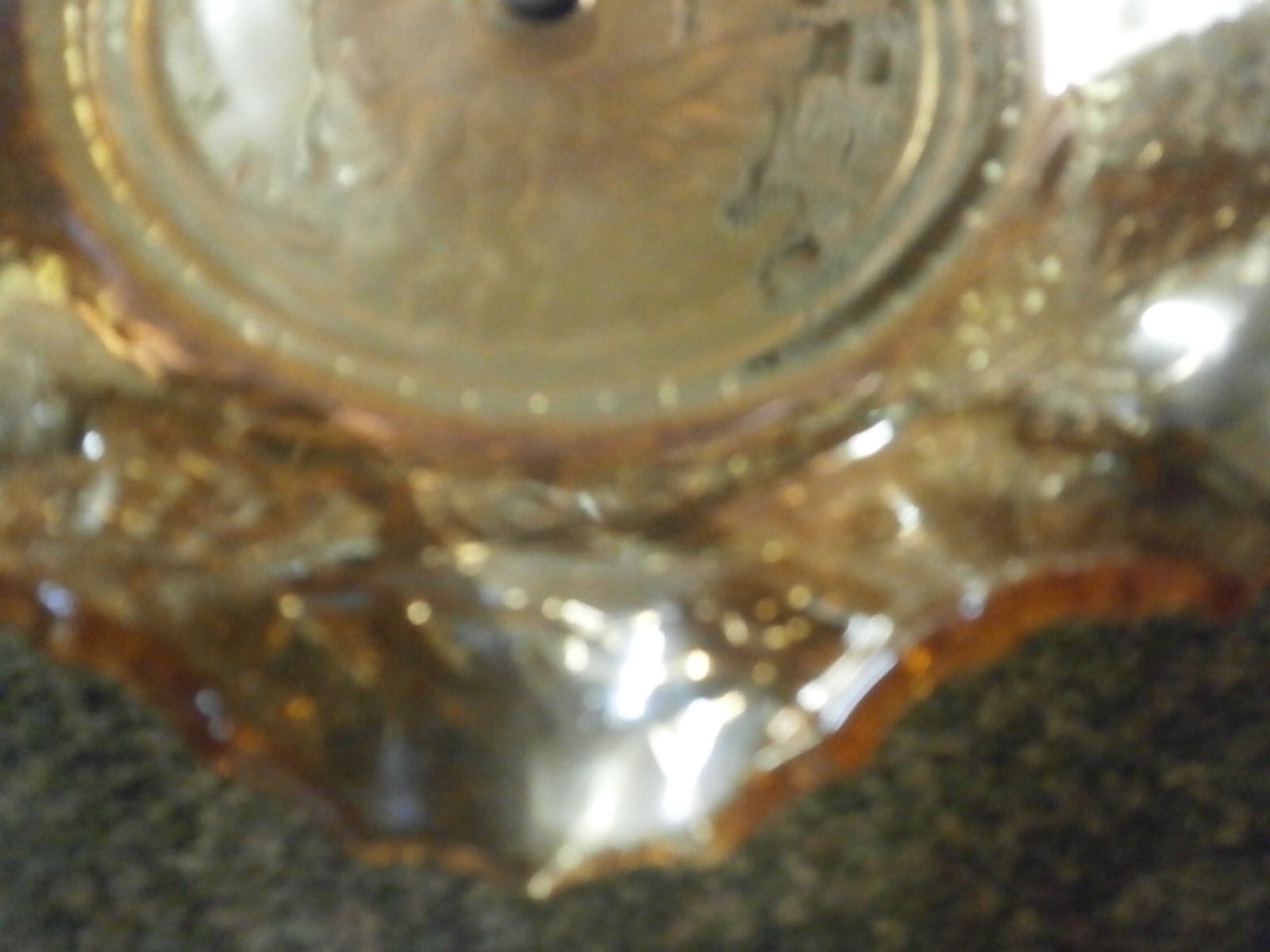 Carnival Glass Comport --- Vintage