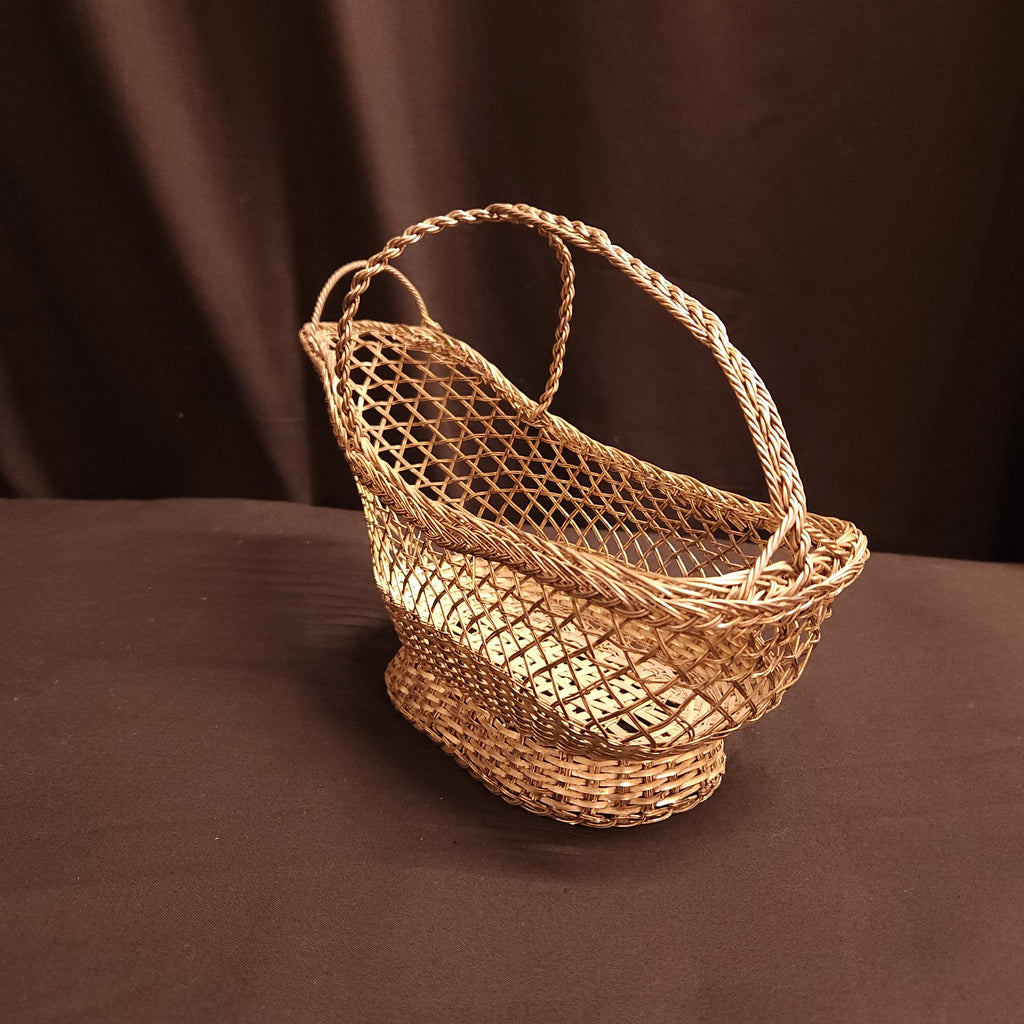 Vintage French Silverplated Wire Wine Bottle Holder