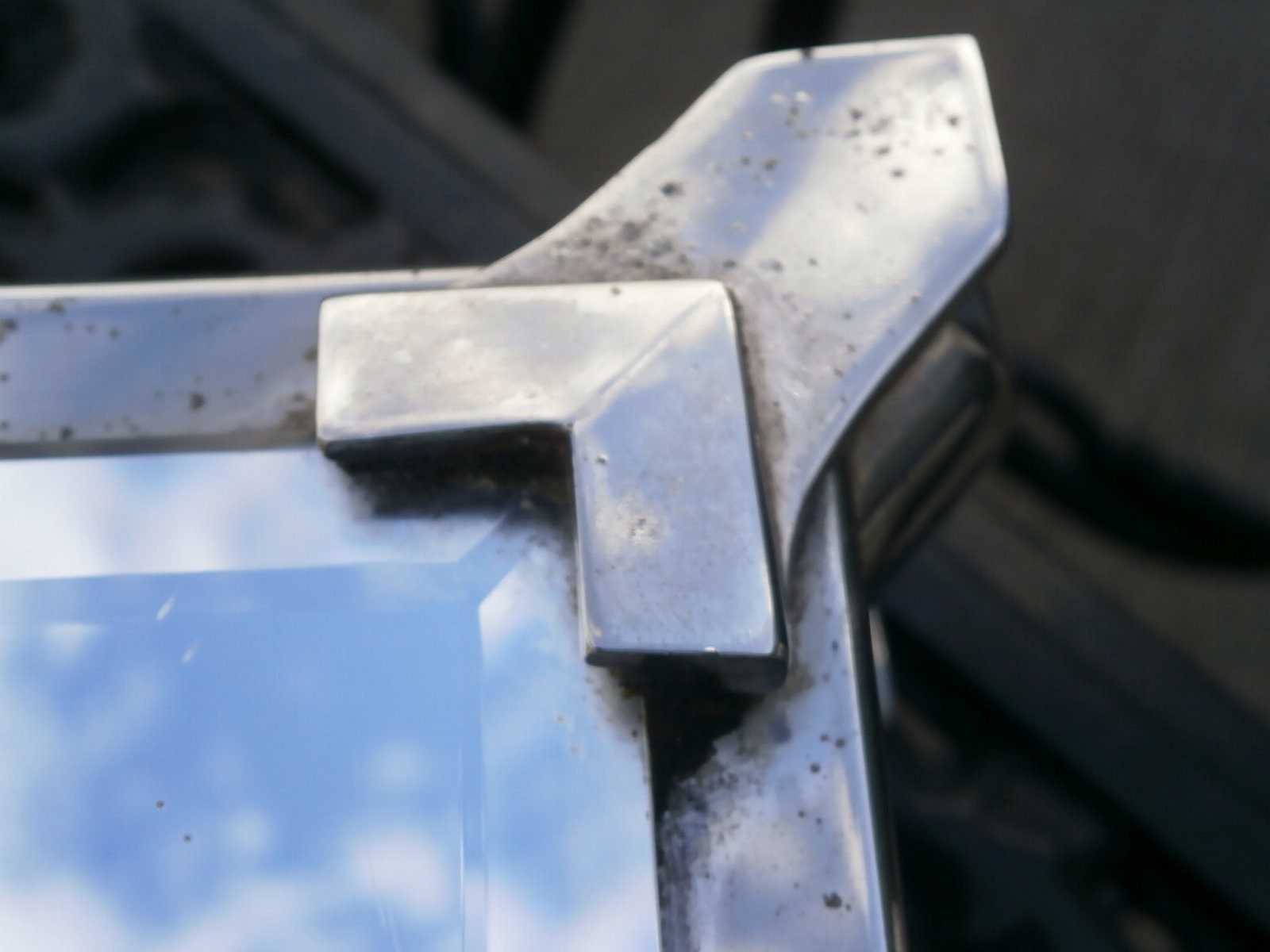 Silver Plate Mirrored Top Wedding Cake Stand - Vintage