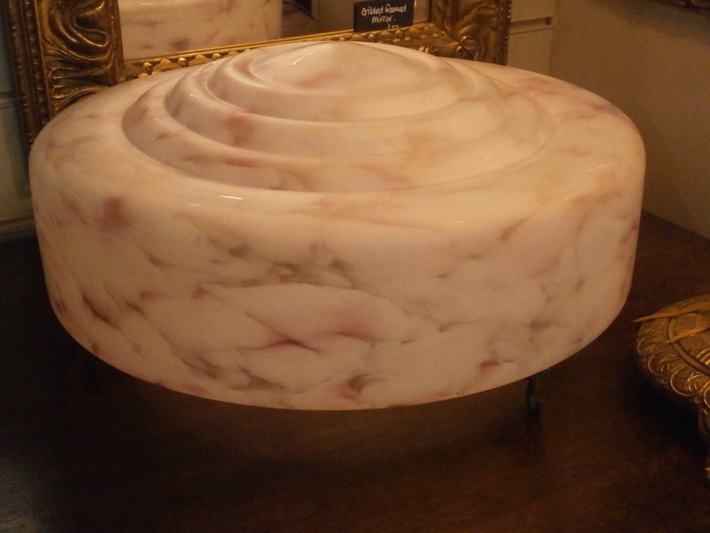 Large Plafonnier - Fly Catcher - Glass Ceiling Light - Art Deco - Vintage