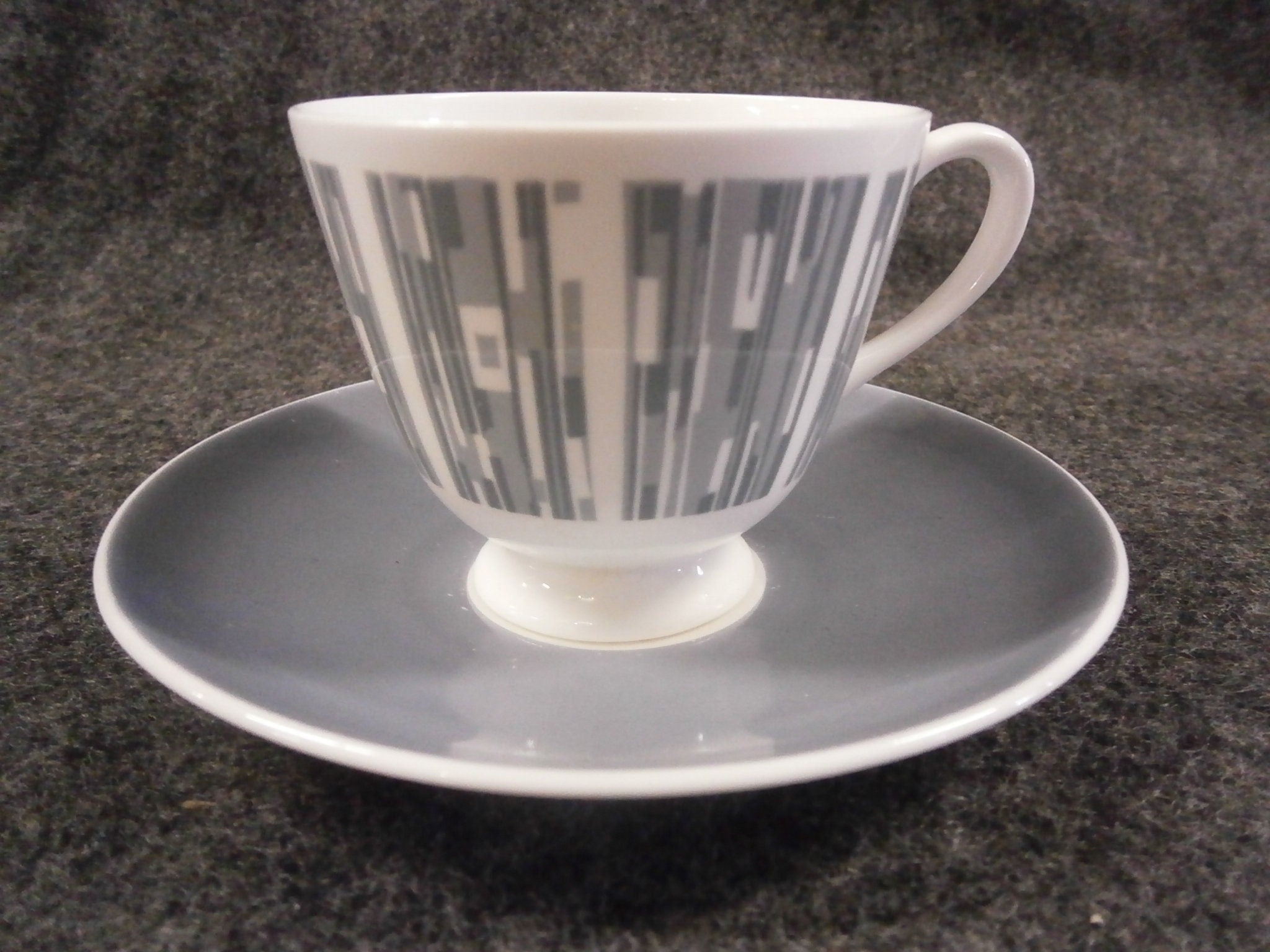 Tuscan "Manhattan" Pattern Trio - Cup, Saucer and Teaplate
