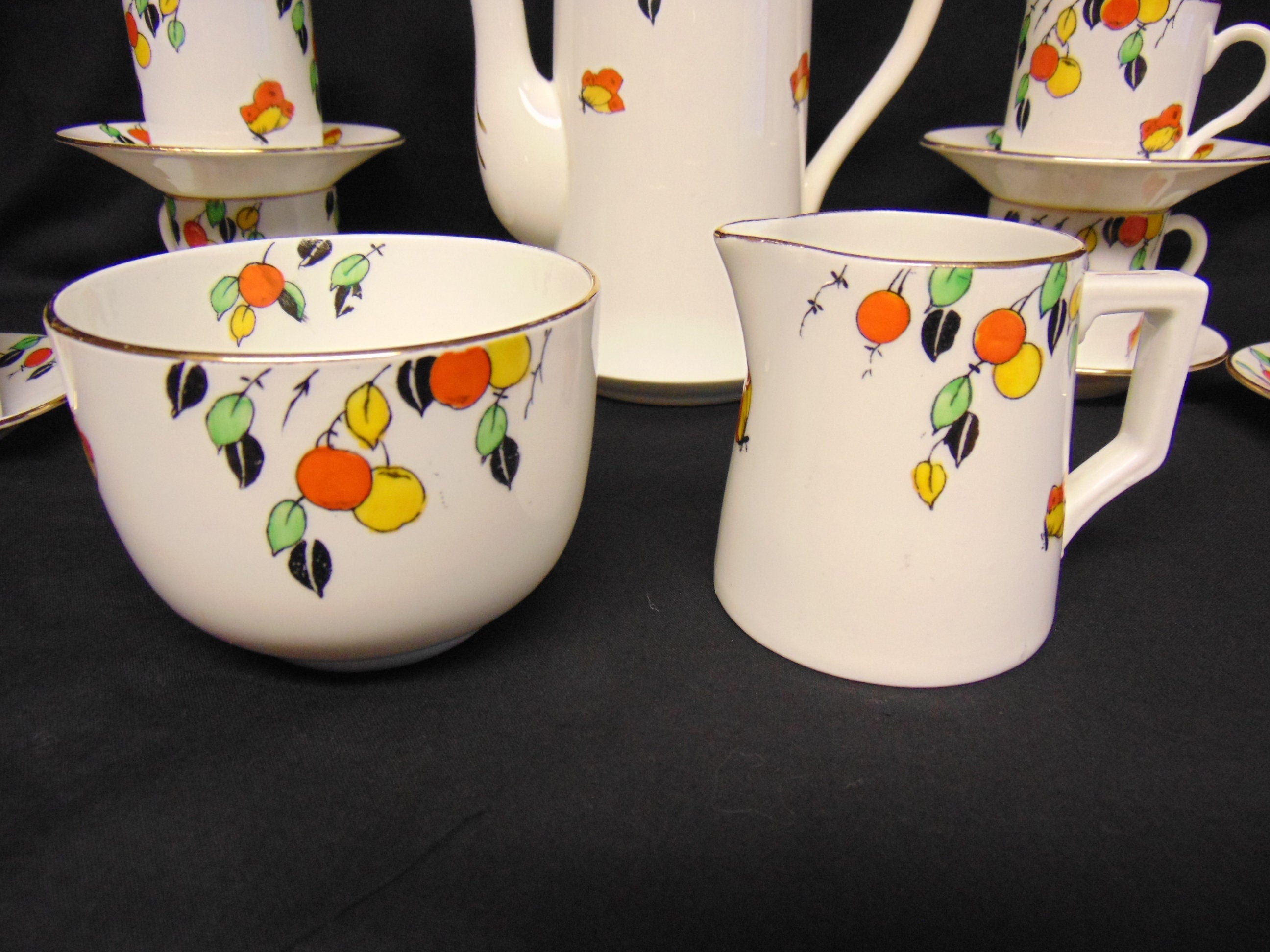 Roslyn Art Deco Coffee Service, pattern number 4651