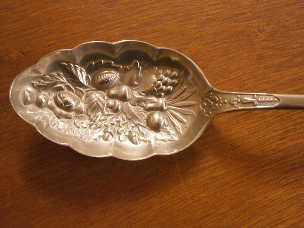 Victorian Silver Plate Berry Spoon