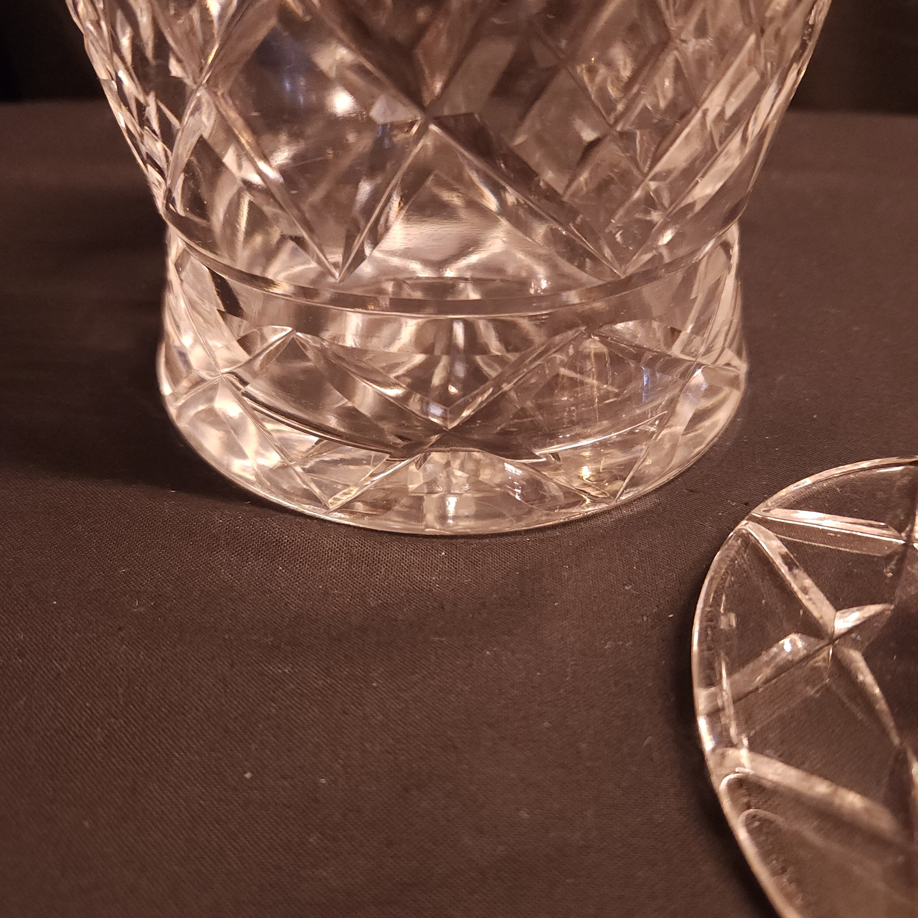 Cut Glass Ice Bucket