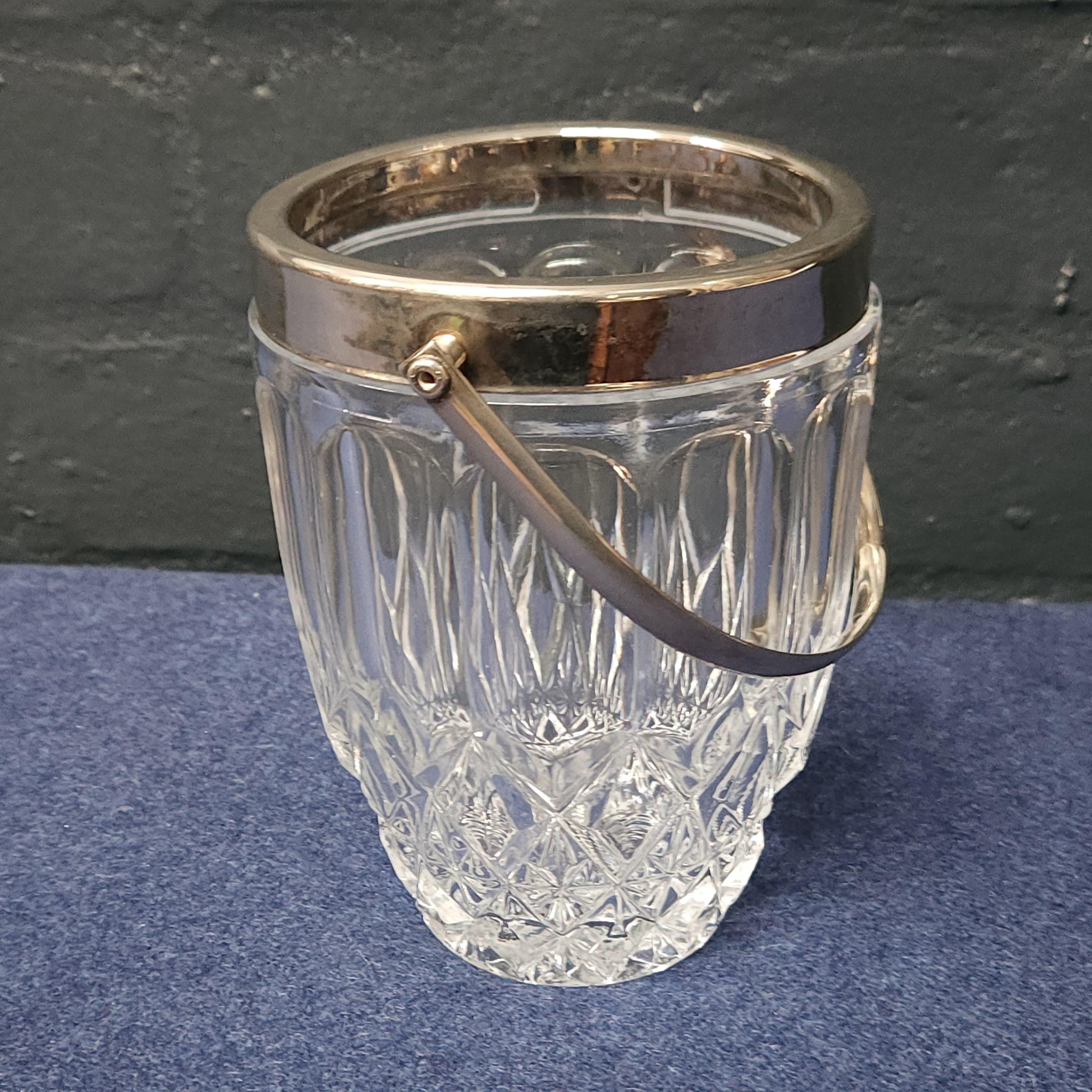 Lead Glass, Cut Crystal Ice Bucket