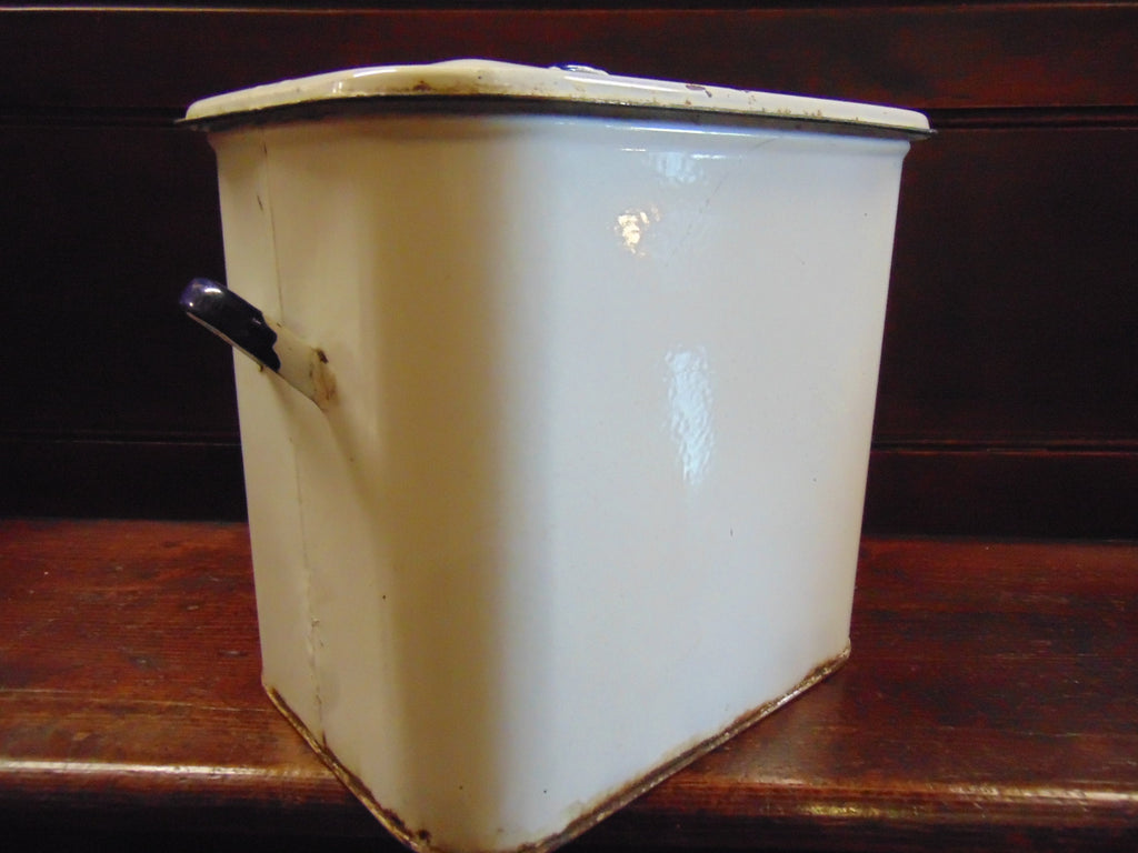 Enamelled Bread Bin - Vintage