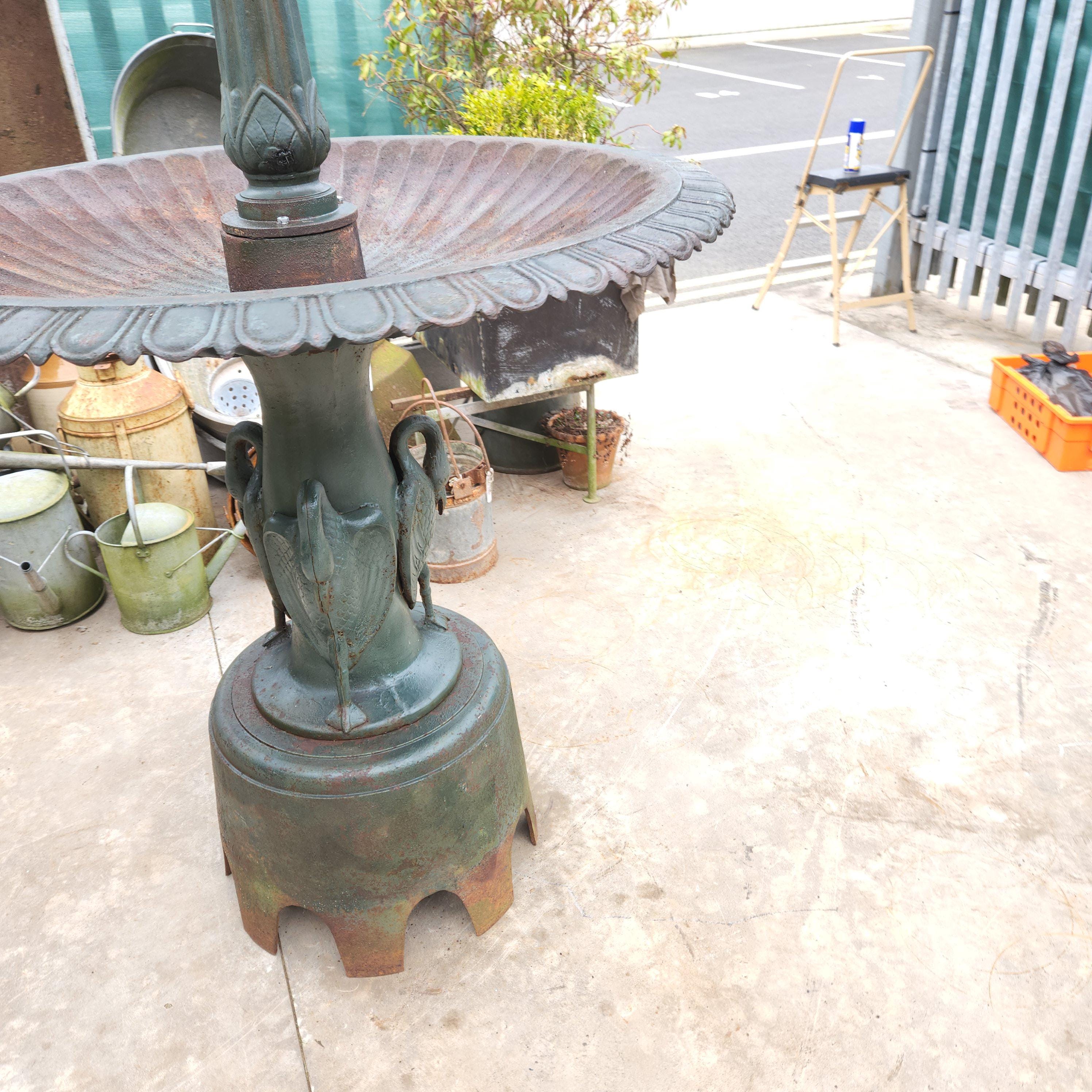 19th Century Cast Iron Garden Fountain - Coalbrookdale Style