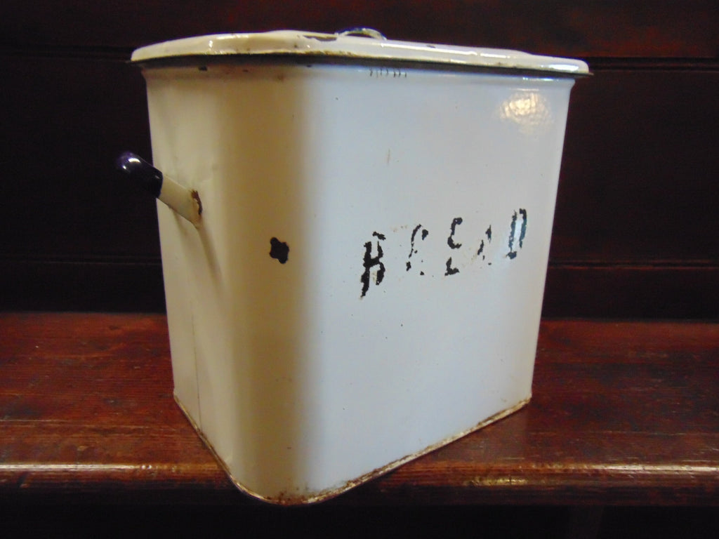 Enamelled Bread Bin - Vintage