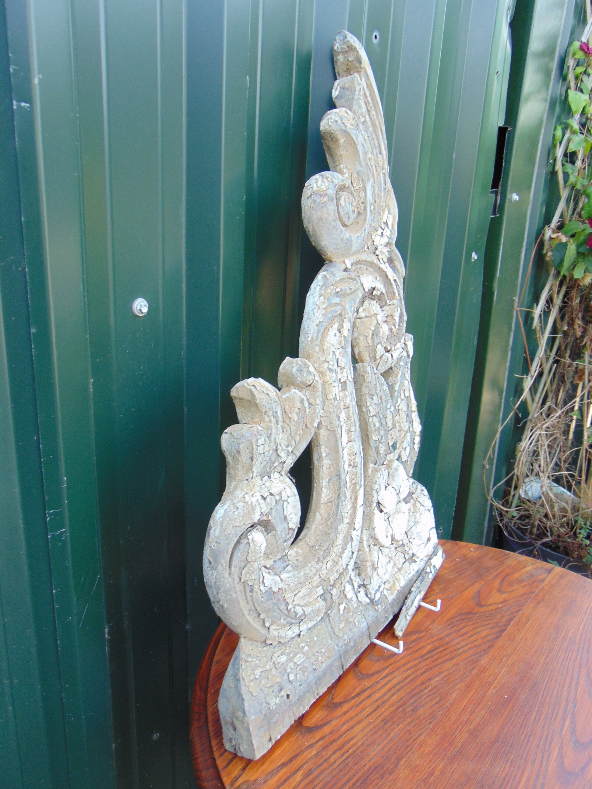 19th Century Carved Wooden Shelf Bracket