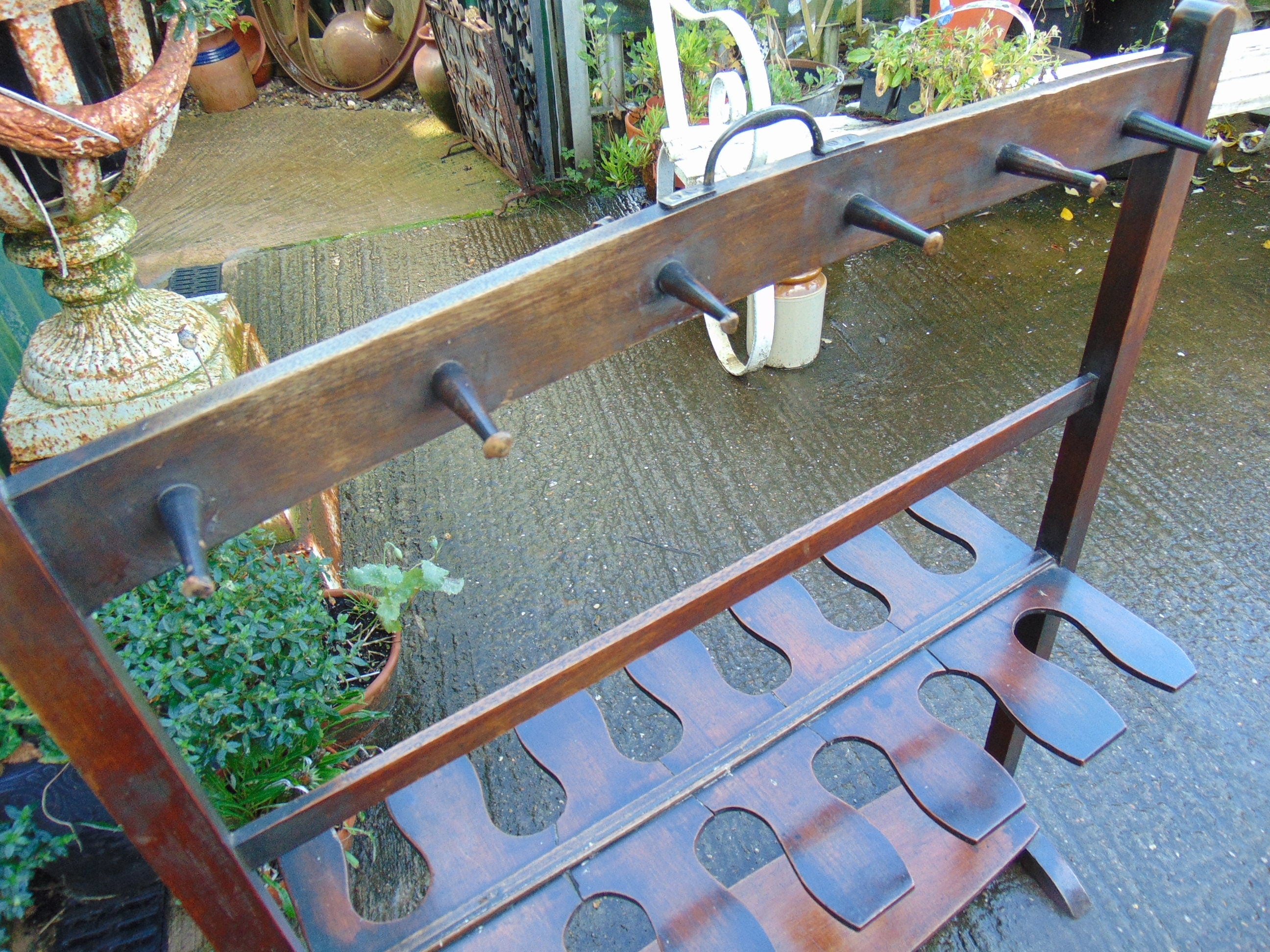 Georgian Double Sided Mahogany Boot Rack