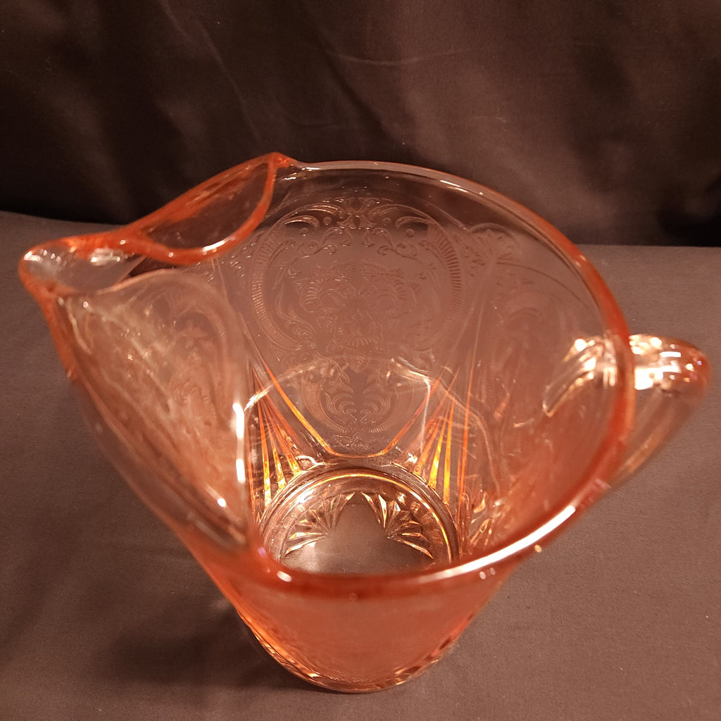 Vintage Hazel Atlas Pink Glass Lemonade Jug