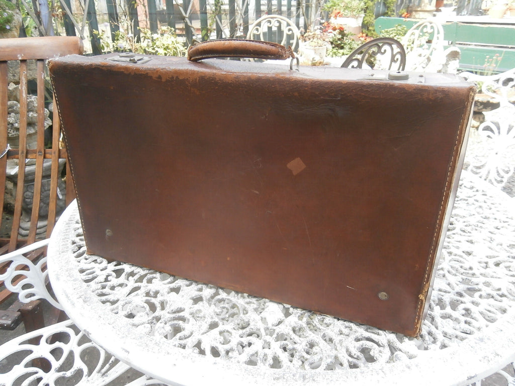 Vintage Leather Suitcase