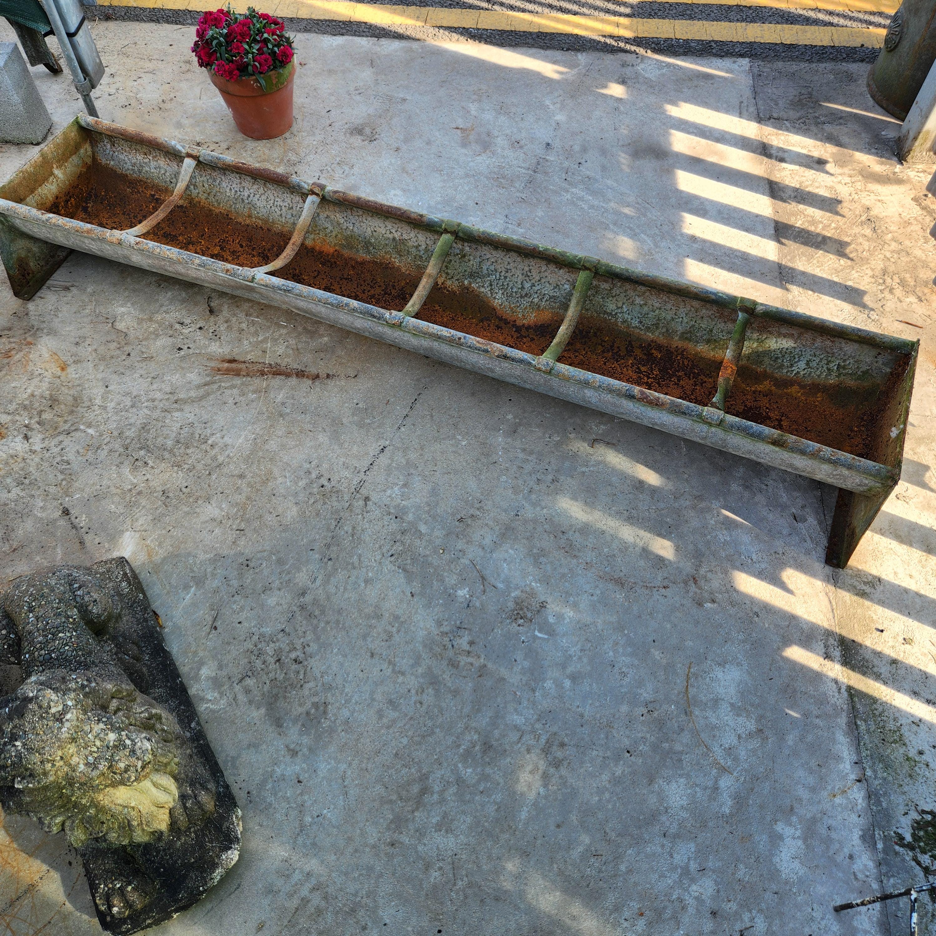 Galvanised Farmyard Animal Feeder