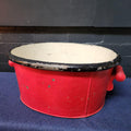 Late 18th century Georgian Painted Tin Foot Bath